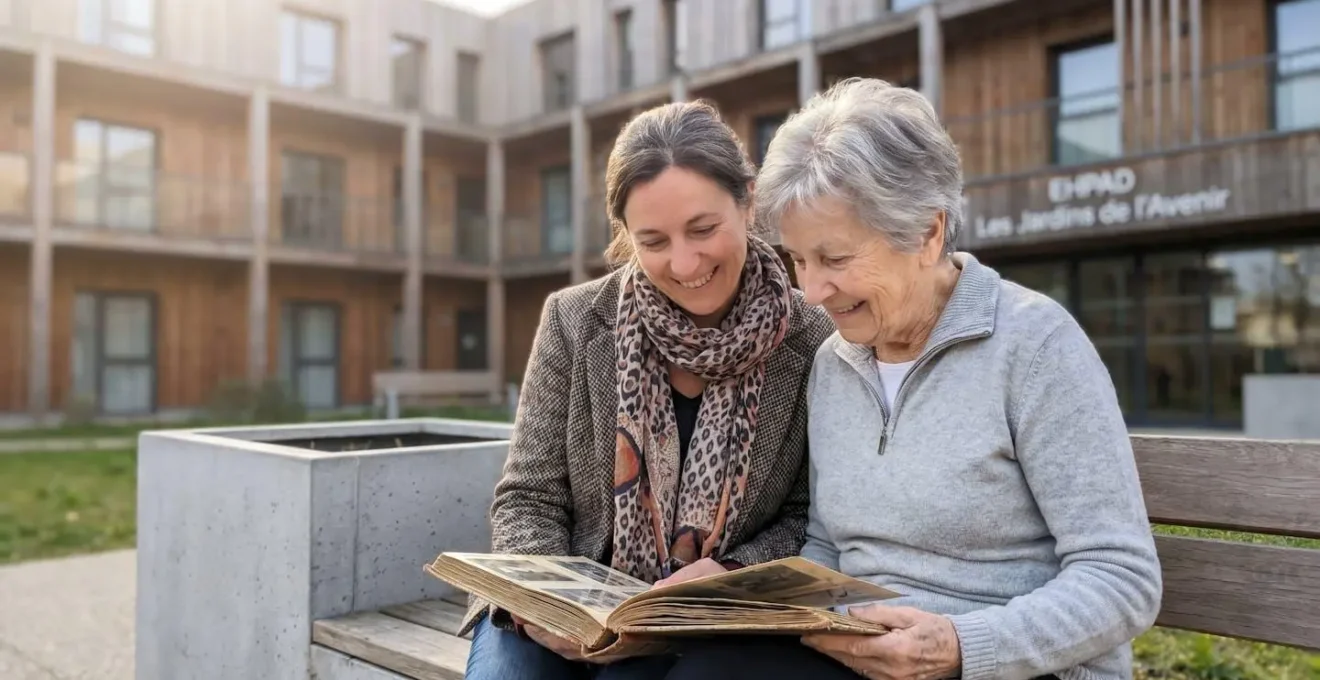 Une femme senior et sa fille d